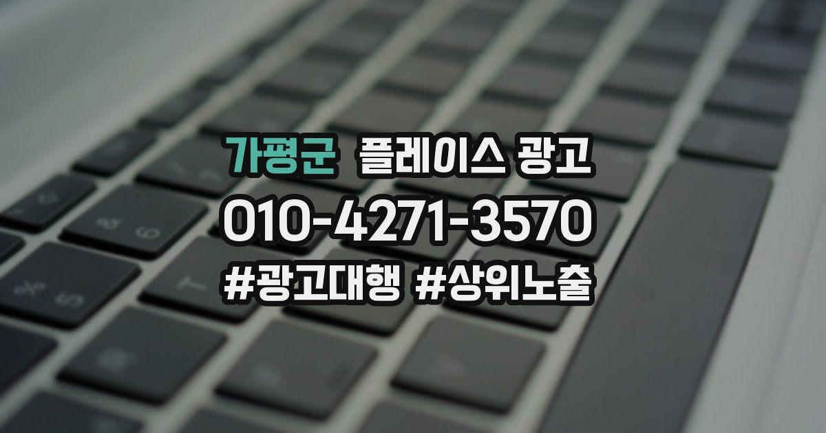 가평군 플레이스 광고