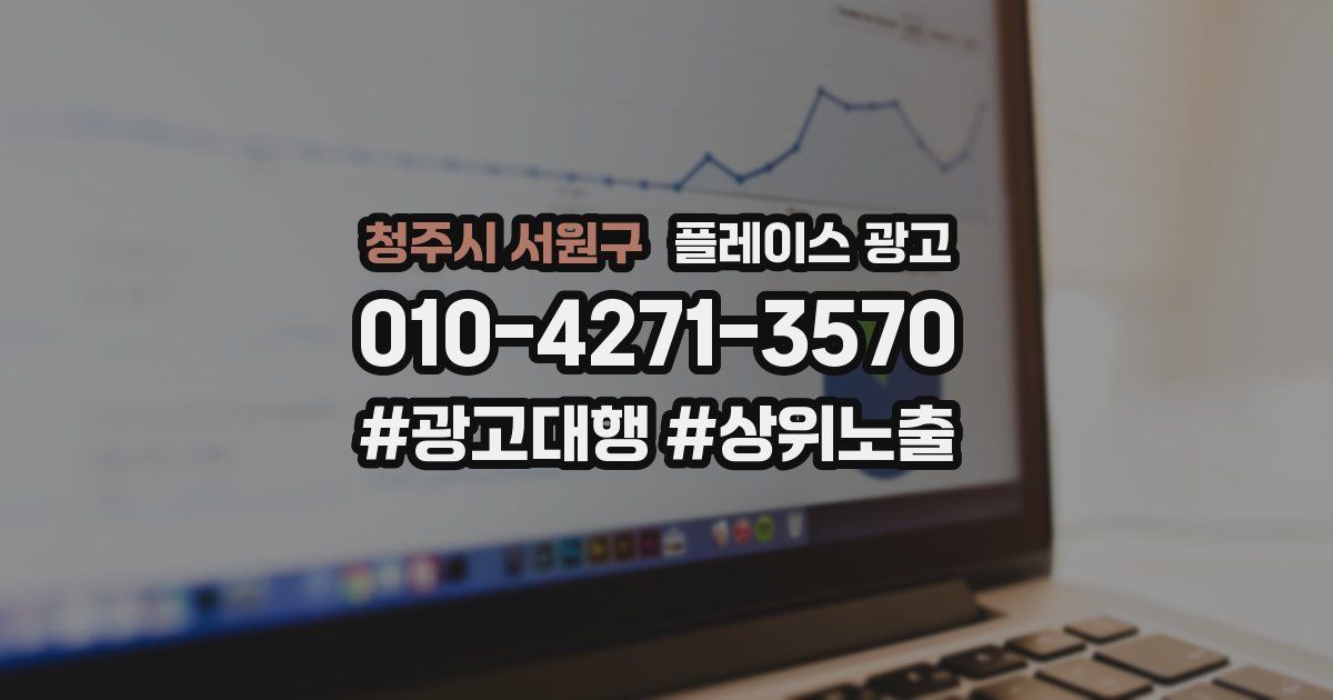 청주시 서원구 플레이스 광고
