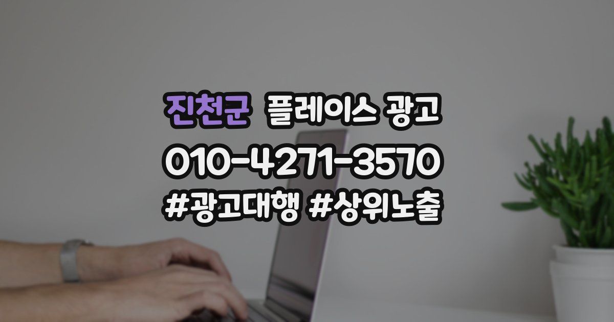 진천군 플레이스 광고