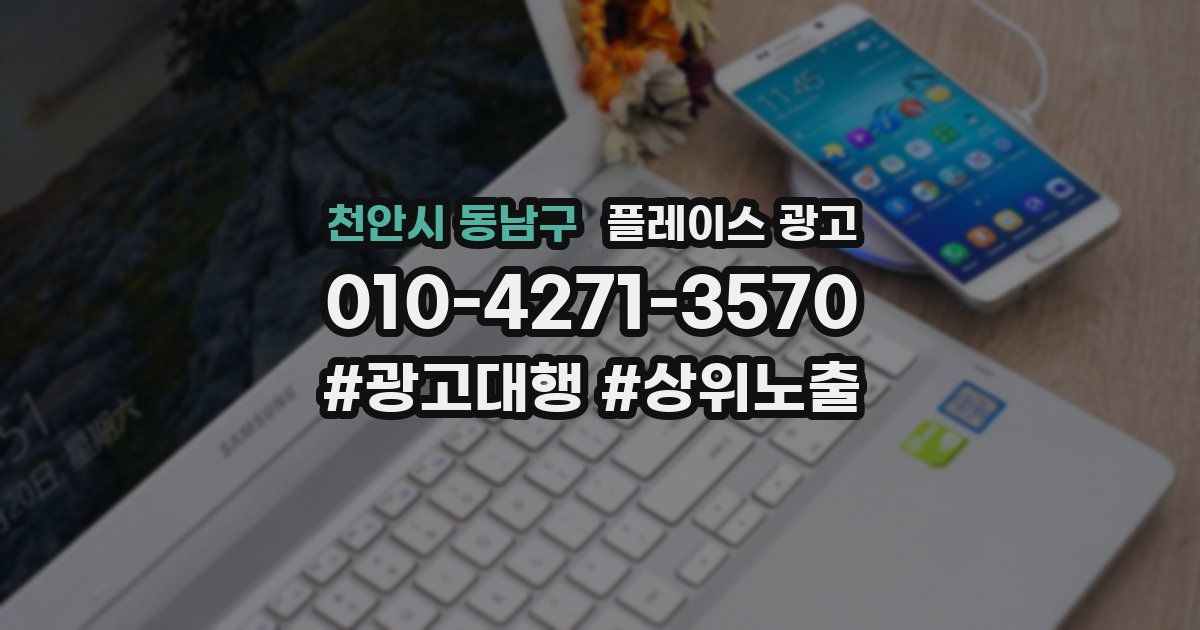 천안시 동남구 플레이스 광고