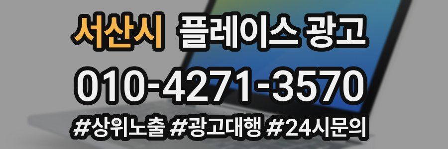 서산시 플레이스 광고