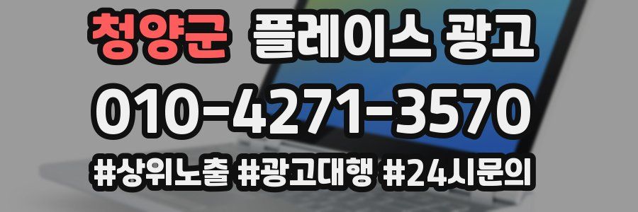 청양군 플레이스 광고