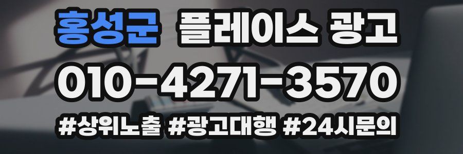 홍성군 플레이스 광고
