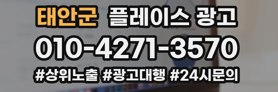 태안군 플레이스 광고