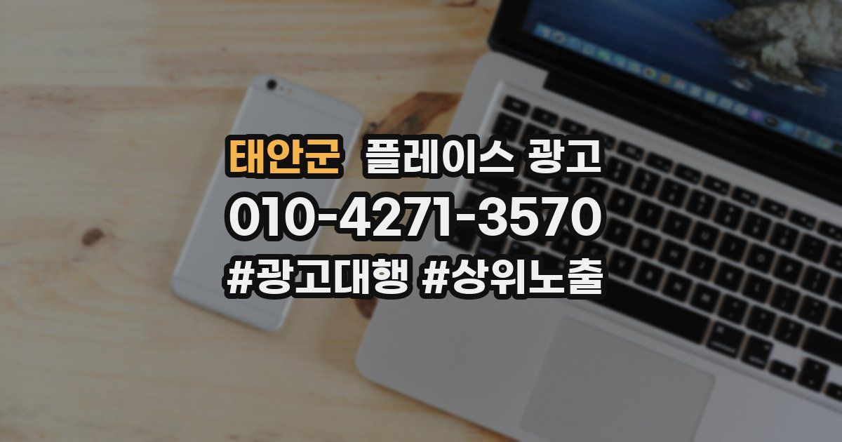 태안군 플레이스 광고