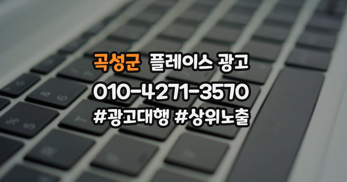 곡성군 플레이스 광고