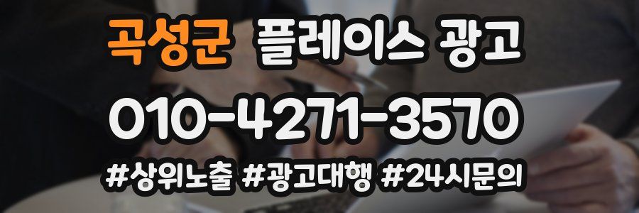 곡성군 플레이스 광고