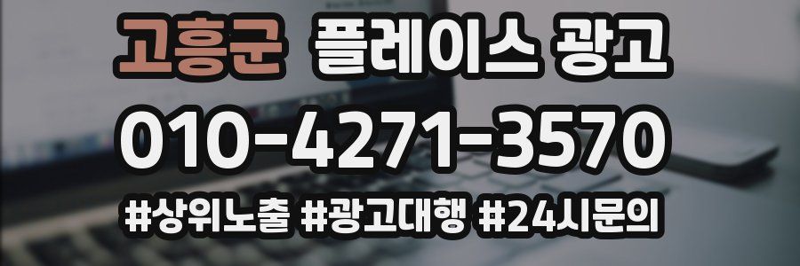 고흥군 플레이스 광고