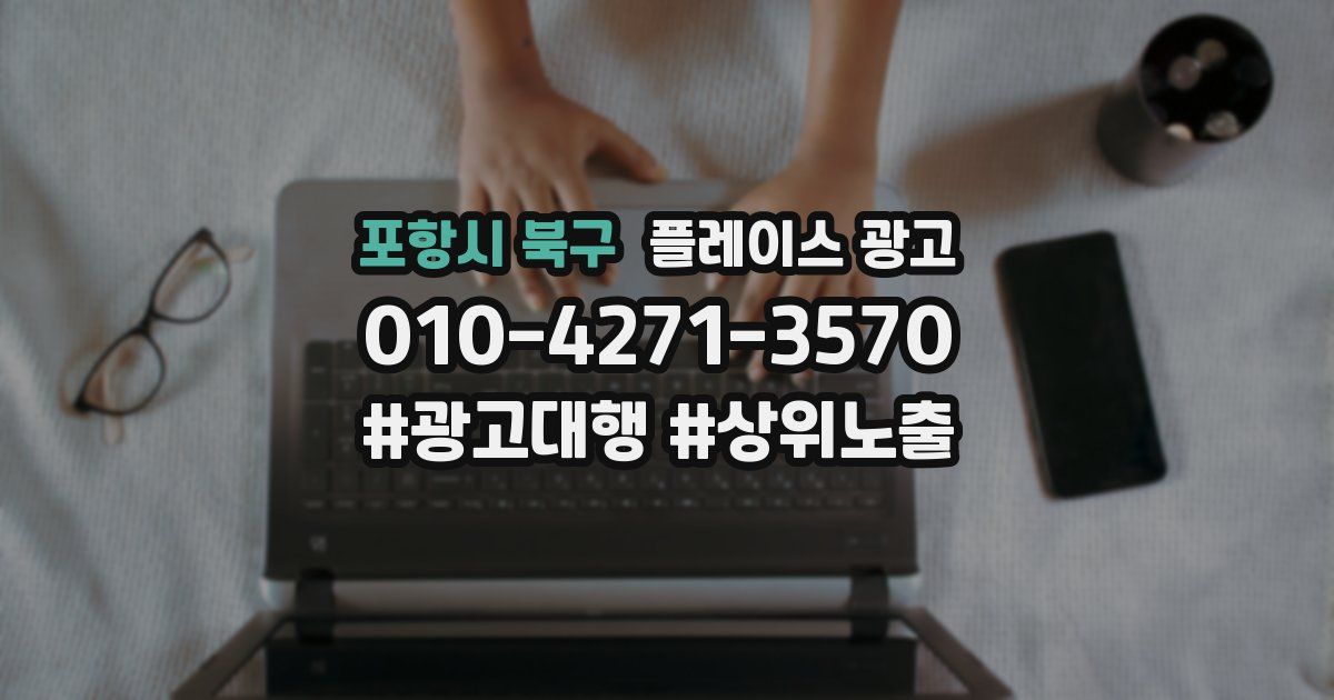포항시 북구 플레이스 광고