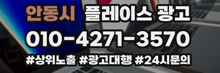 안동시 플레이스 광고