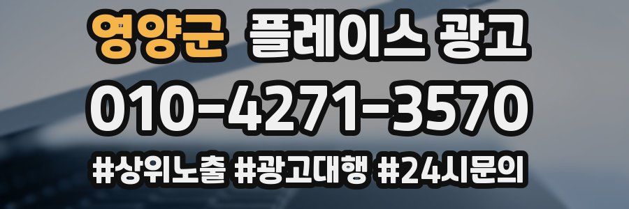 영양군 플레이스 광고