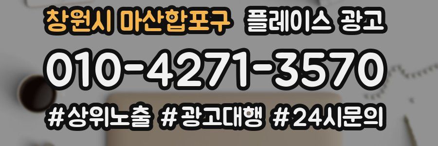 창원시 마산합포구 플레이스 광고