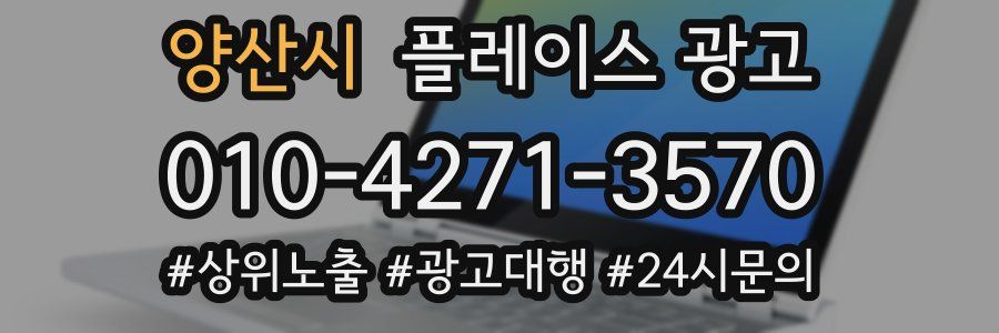 양산시 플레이스 광고