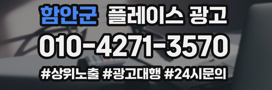 함안군 플레이스 광고