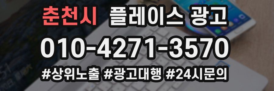 춘천시 플레이스 광고