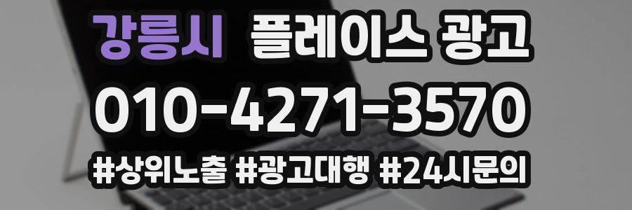 강릉시 플레이스 광고