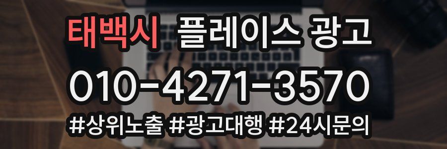 태백시 플레이스 광고