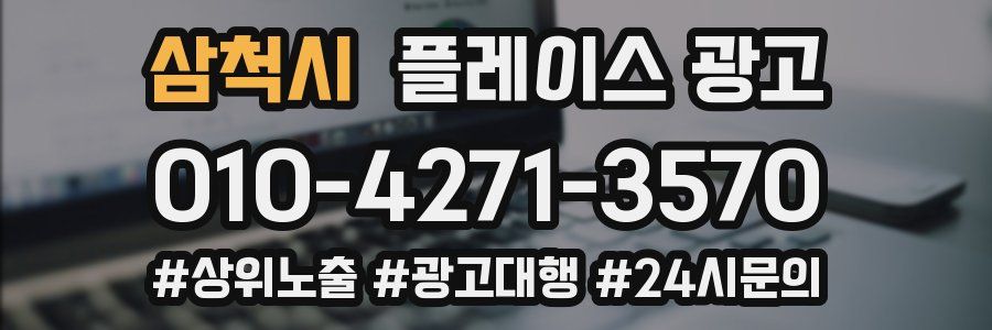 삼척시 플레이스 광고