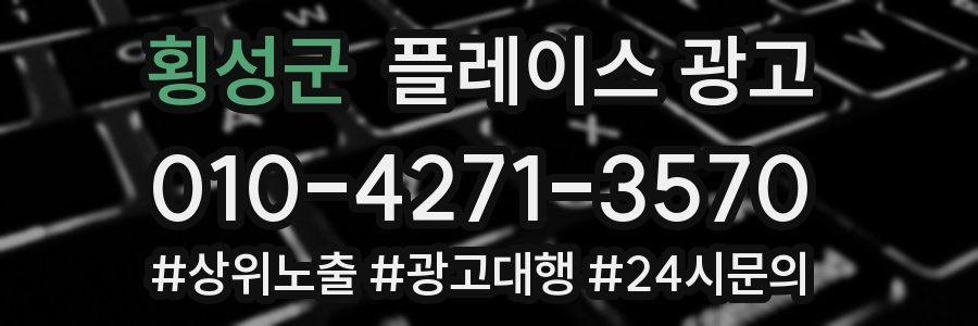 횡성군 플레이스 광고