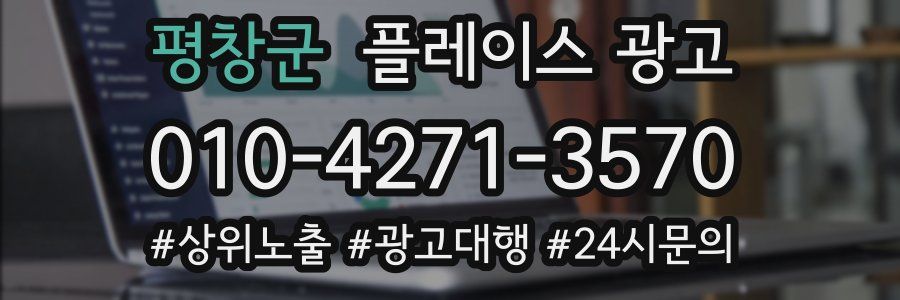 평창군 플레이스 광고