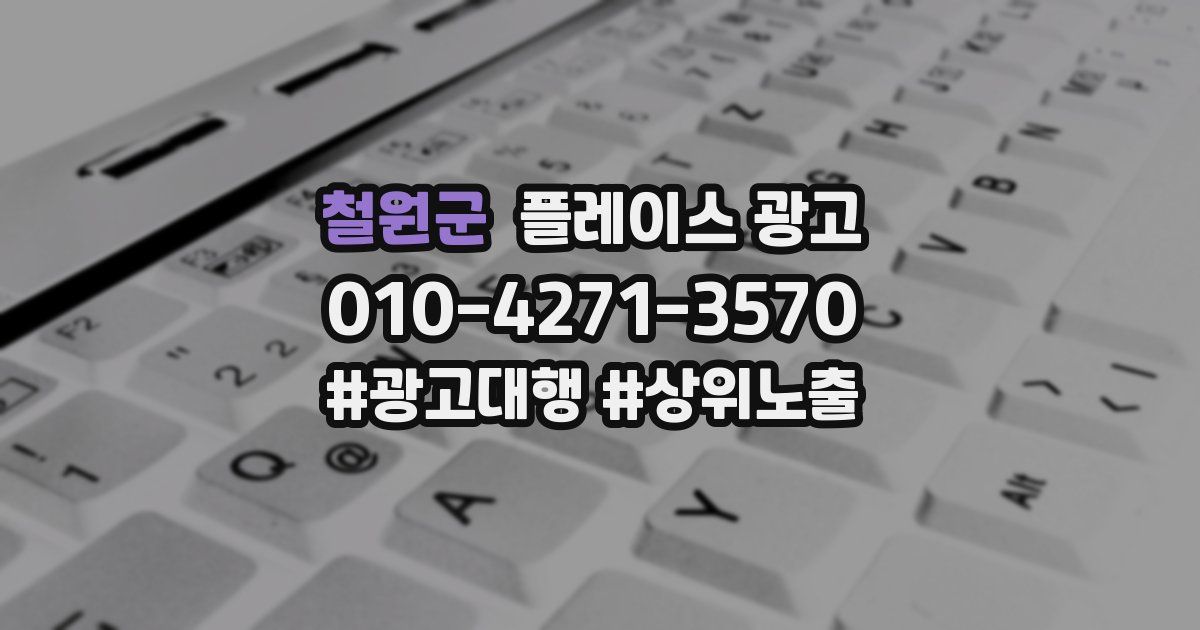 철원군 플레이스 광고