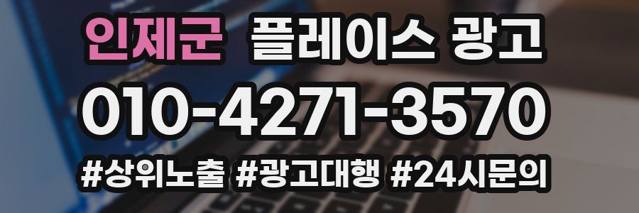 인제군 플레이스 광고