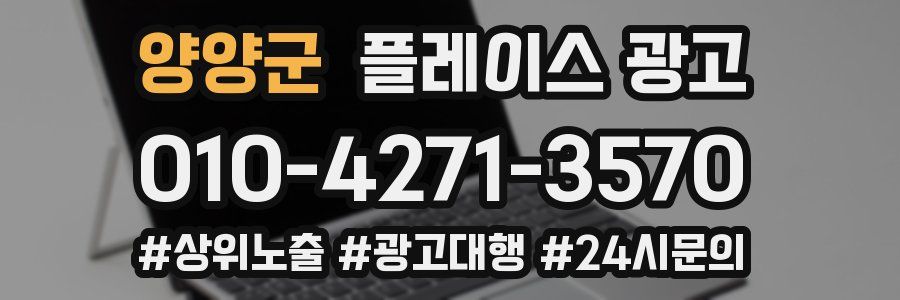 양양군 플레이스 광고