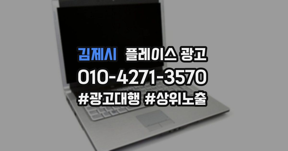 김제시 플레이스 광고