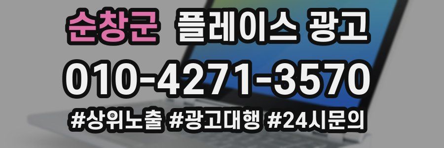 순창군 플레이스 광고