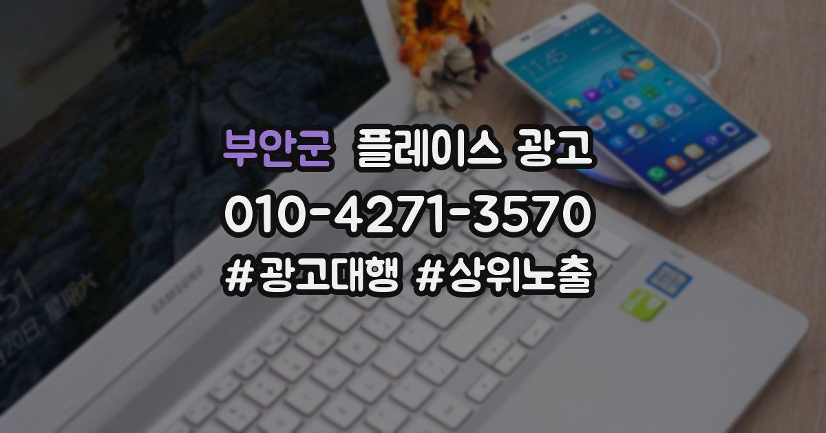 부안군 플레이스 광고