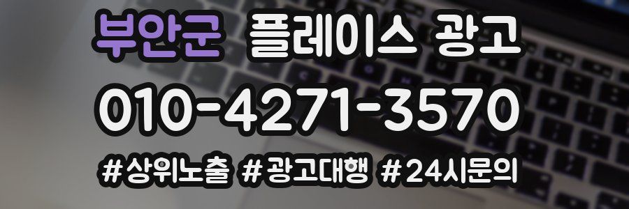 부안군 플레이스 광고