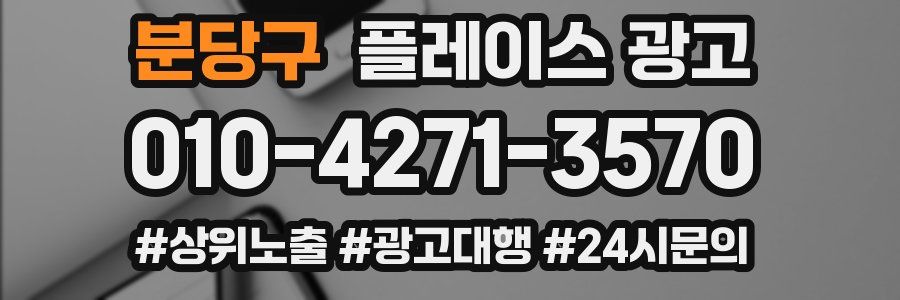 분당구 플레이스 광고