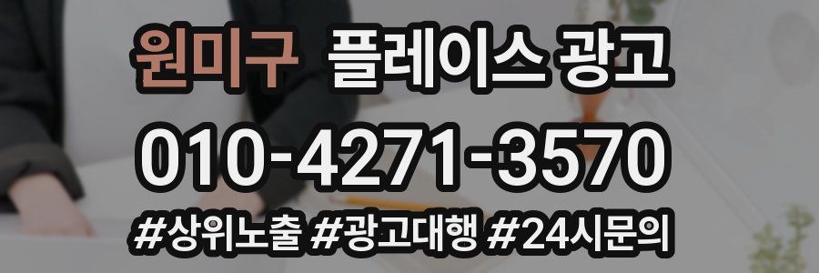 원미구 플레이스 광고