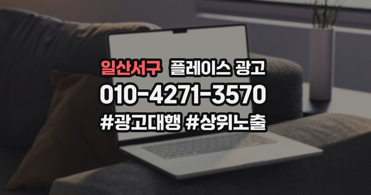 일산서구 플레이스 광고