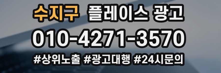 수지구 플레이스 광고