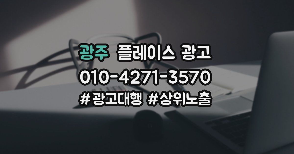 광주 플레이스 광고