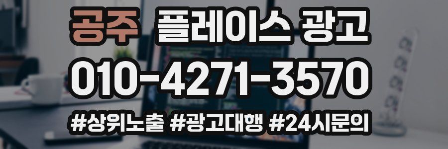 공주 플레이스 광고