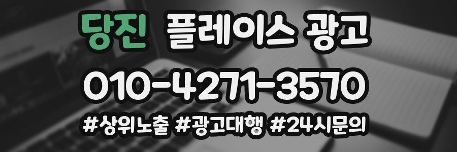 당진 플레이스 광고