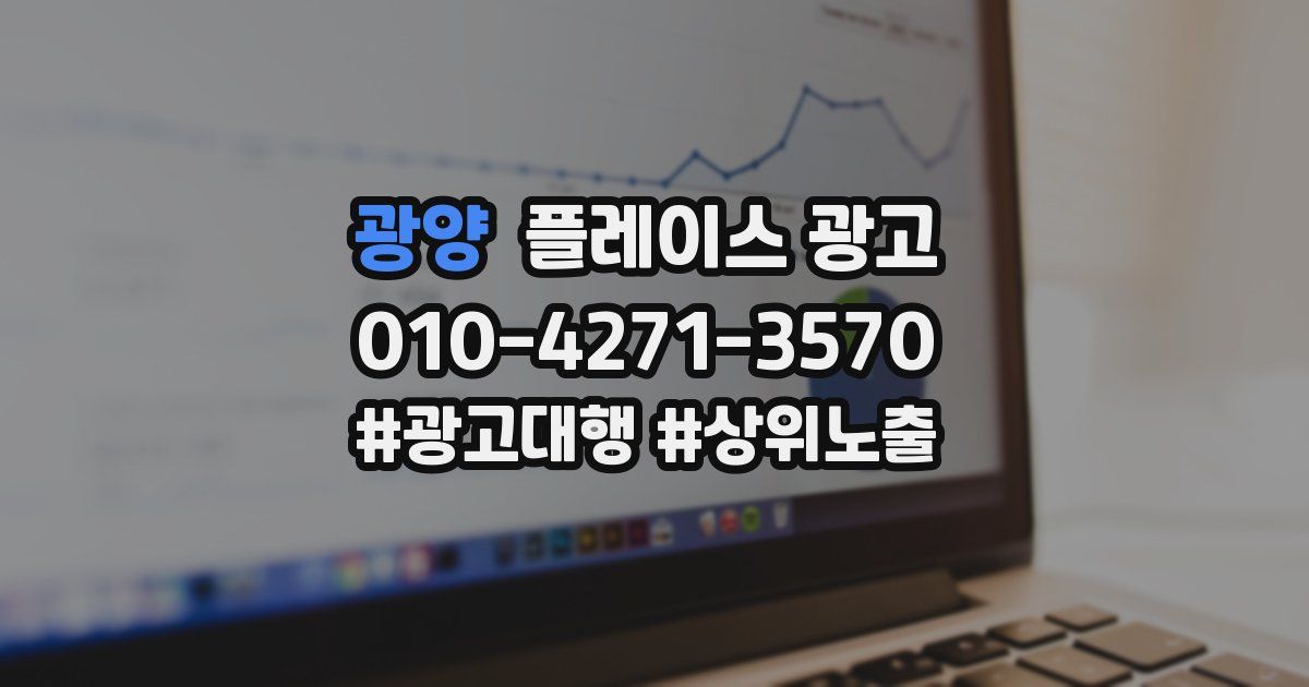 광양 플레이스 광고