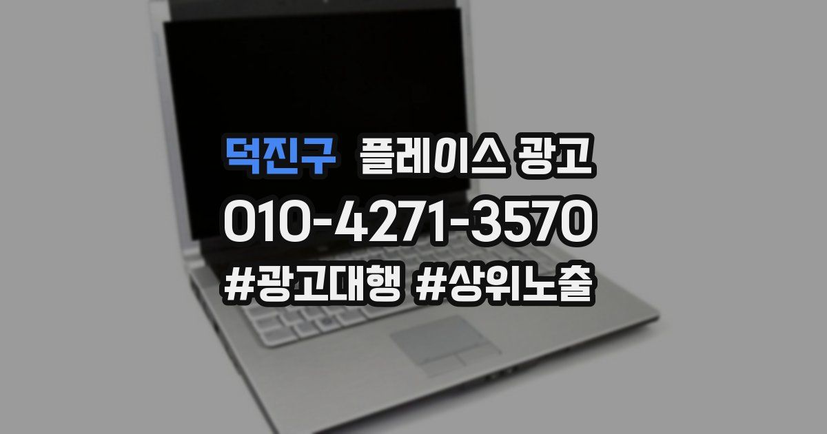 덕진구 플레이스 광고