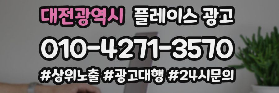 대전광역시 플레이스 광고