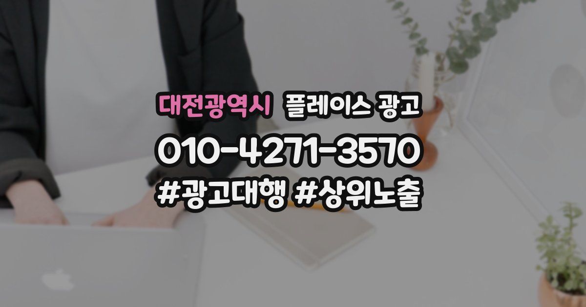 대전광역시 플레이스 광고