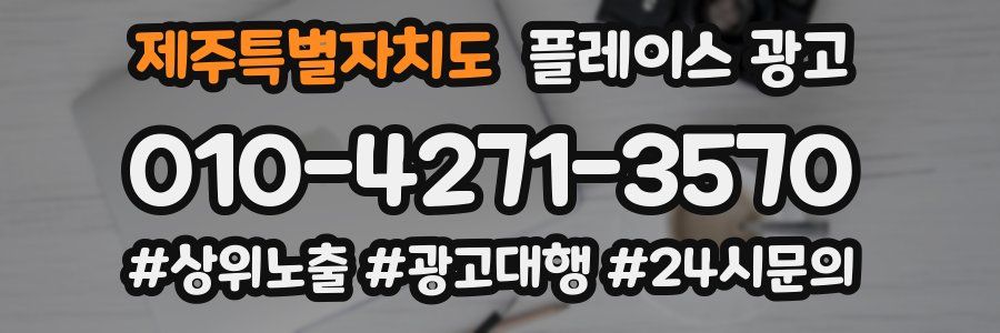 제주특별자치도 플레이스 광고
