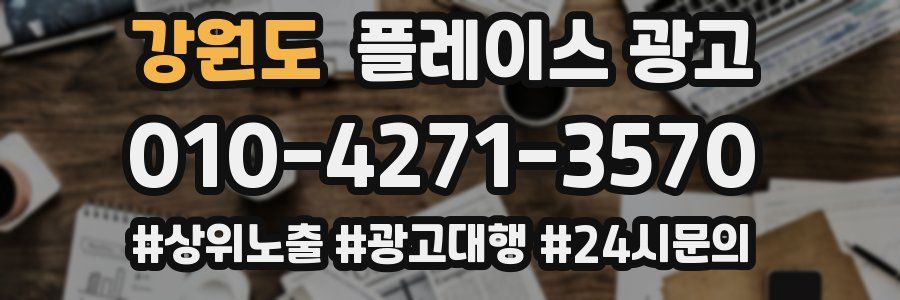 강원도 플레이스 광고