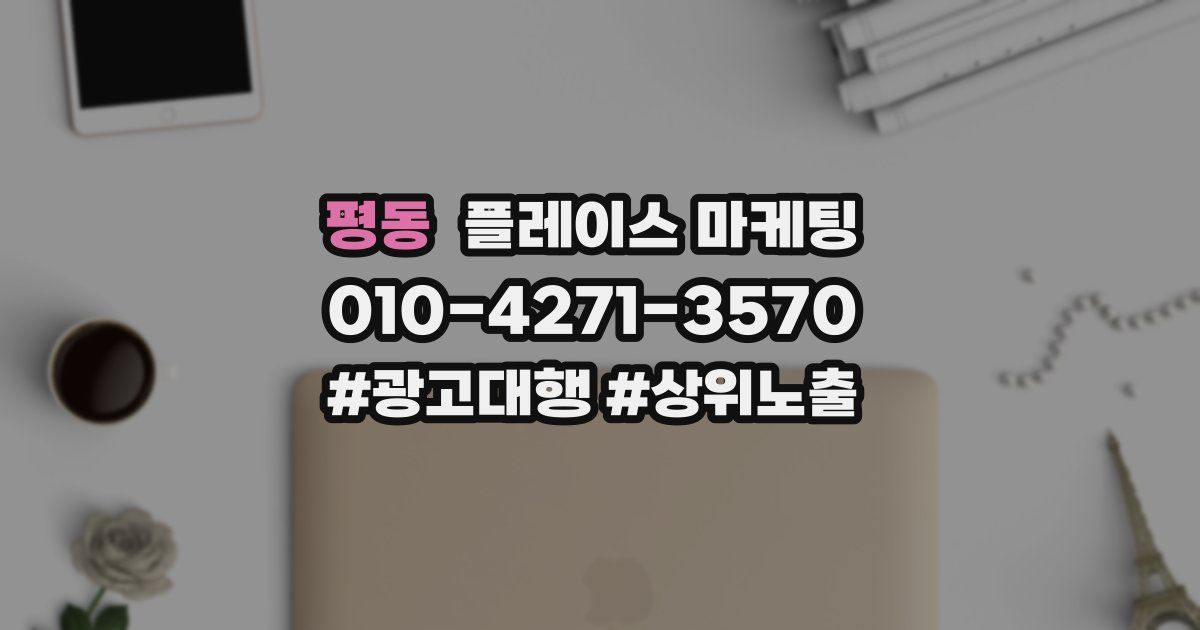 평동 플레이스 마케팅