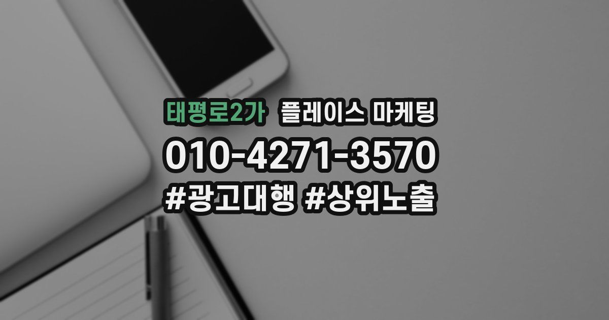 태평로2가 플레이스 마케팅