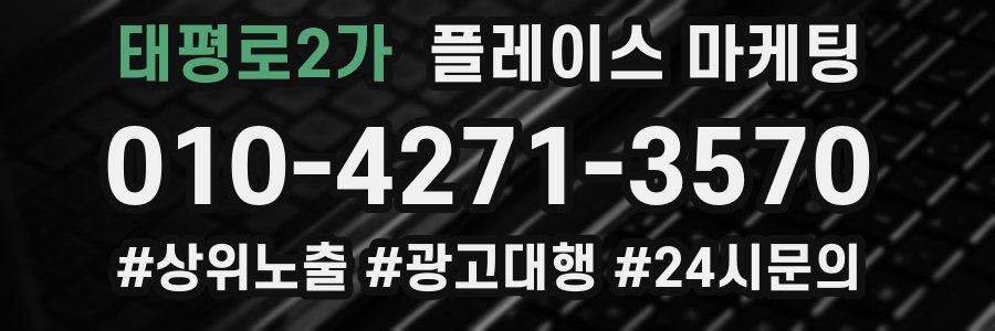 태평로2가 플레이스 마케팅