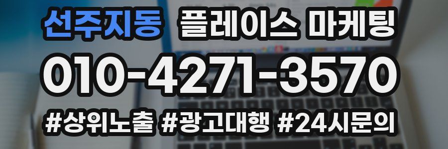 선주지동 플레이스 마케팅