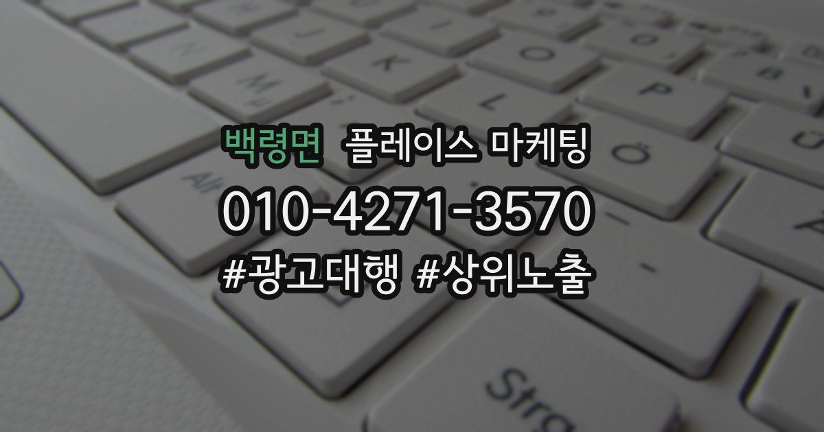 백령면 플레이스 마케팅