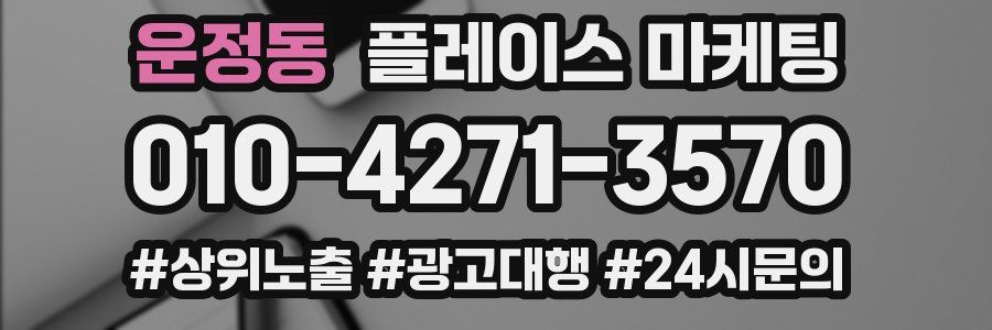 운정동 플레이스 마케팅